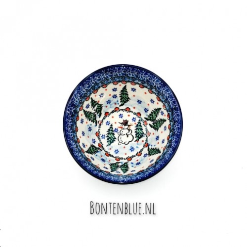 059 Bunzlau Original bowl S Ø 14,5 cm decor Unikat 4661X Kerst
