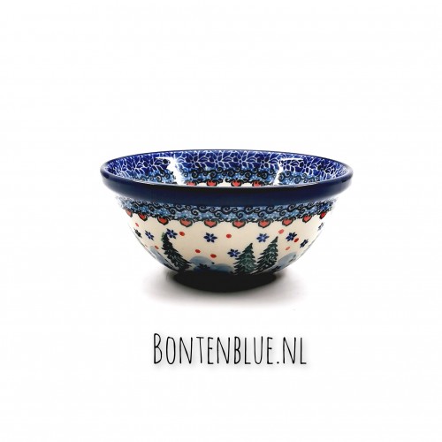 059 Bunzlau Original bowl S Ø 14,5 cm decor Unikat 4661X Kerst