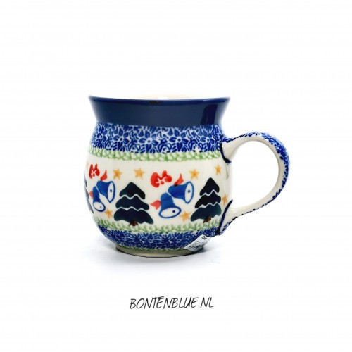 005 Bunzlau Boeren mok 240 ml decor 1756X Kerst