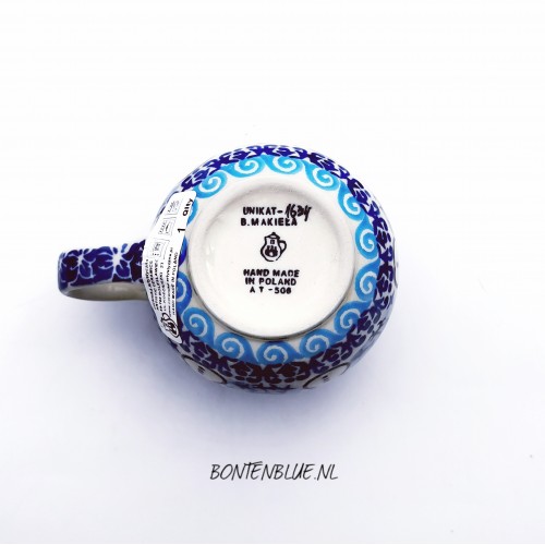 005 Bunzlau Boeren mok 240 ml decor Unikat 1634X Kerst