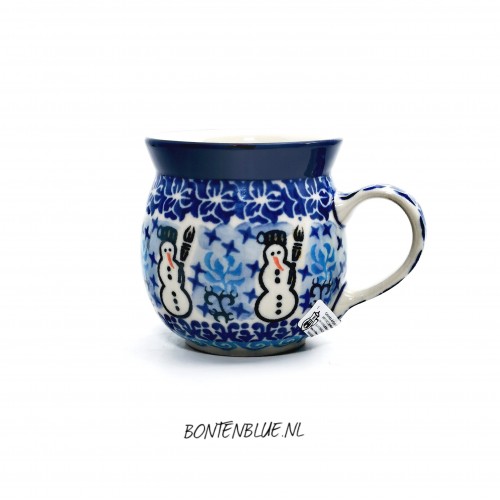 005 Bunzlau Boeren mok 240 ml decor Unikat 1634X Kerst