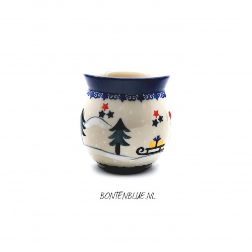 005 Bunzlau Boeren mok 240 ml decor Unikat 5001X Kerst