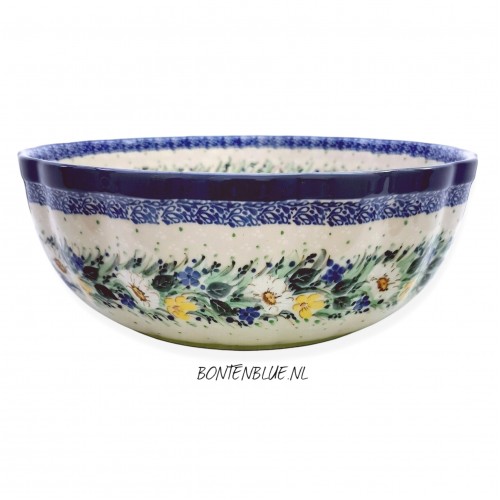 013 Bunzlau Hoge ronde schaal XL Ø 27 cm decor Unikat 5294X 013 Bunzlau Hoge ronde schaal XL Ø 27 cm decor Unikat 5294X