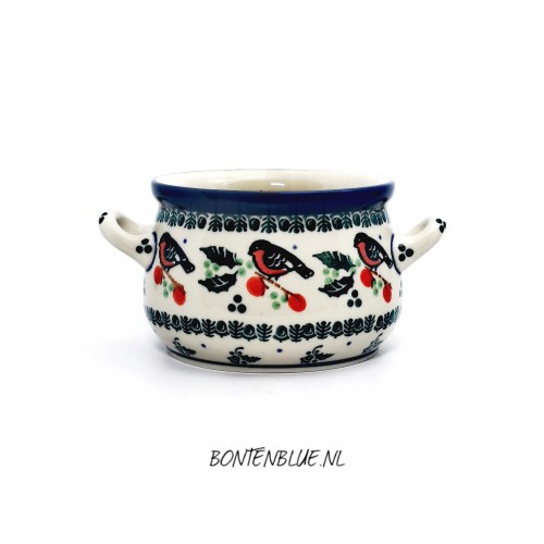 016 Bunzlau Bowl for soup 350 ml decor 1257X Kerst