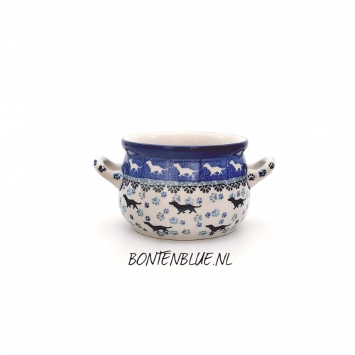016 Bunzlau Soepkom 350 ml decor 2151X Teckel