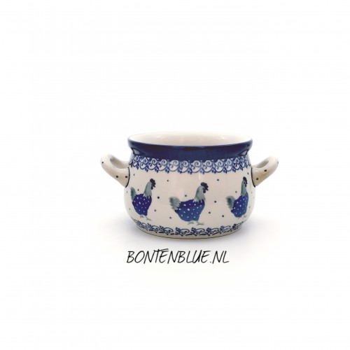 016 Bunzlau Soepkom 350 ml decor 2597X Chicken