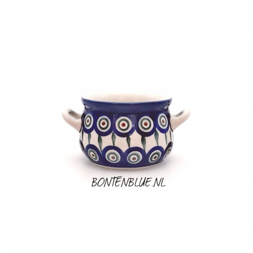 016 Bunzlau Soepkom 350 ml decor 54X Green Stripes