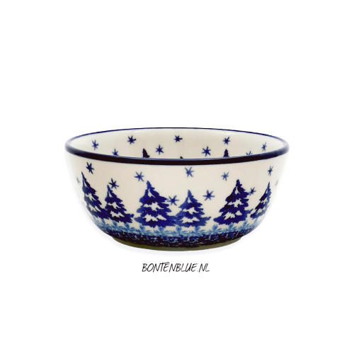 017 Bunzlau Round bowl Ø 12,3 cm decor 2824X Kerst