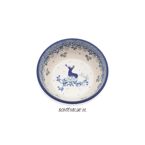 017 Bunzlau Round bowl Ø 12,3 cm decor 2858X Kerst 017 Bunzlau Round bowl Ø 12,3 cm decor 2858X Kerst