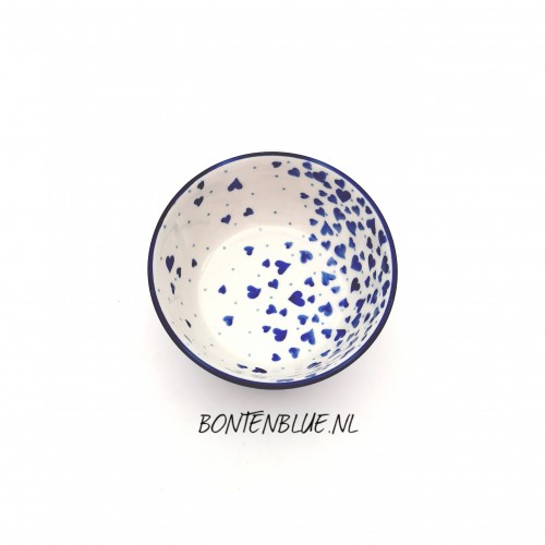 017 Bunzlau Rond schaaltje Ø 12,3 cm decor 2874X Hearts