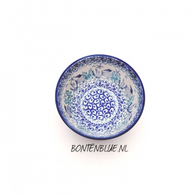 017 Bunzlau Rond schaaltje Ø 12,3 cm decor 2990X 017 Bunzlau Rond schaaltje Ø 12,3 cm decor 2990X