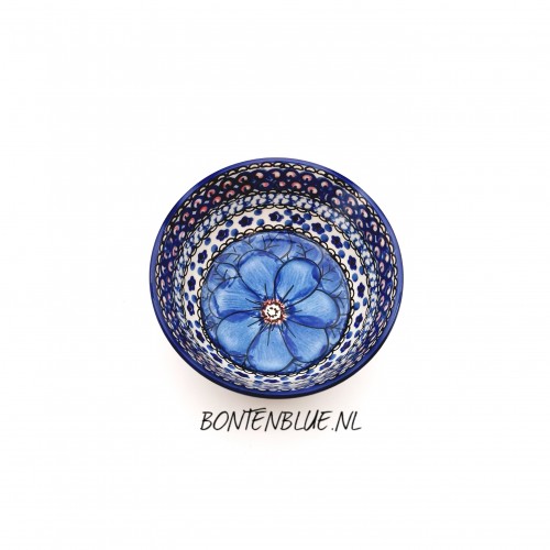 017 Bunzlau Rond schaaltje Ø 12,3 cm decor Unikat 408X Poppy