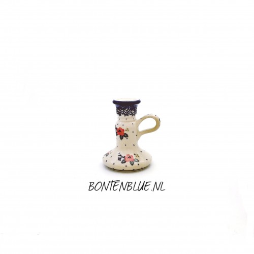 021 Bunzlau Kaarsstandaard decor 1525X Tearose