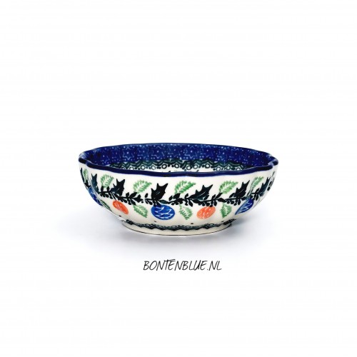 023 Bunzlau Ribbed bowl XS Ø 12,0 cm decor 1258X Kerst 023 Bunzlau Ribbed bowl XS Ø 12,0 cm decor 1258X Kerst