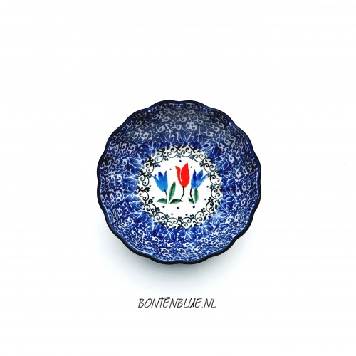 023 Bunzlau Ribbed bowl XS Ø 12,0 cm decor 2599X Tulip Royal 023 Bunzlau Ribbed bowl XS Ø 12,0 cm decor 2599X Tulip Royal