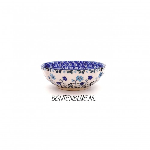 023 Bunzlau Geribbeld schaaltje XS Ø 12,0 cm decor 2785X Spring Hill