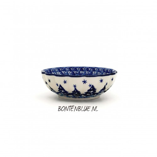 023 Bunzlau Ribbed bowl XS Ø 12,0 cm decor 2824X Kerst 023 Bunzlau Ribbed bowl XS Ø 12,0 cm decor 2824X Kerst