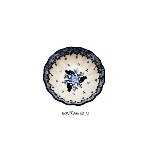023 Bunzlau Ribbed bowl XS Ø 12,0 cm decor 2855X Cat 023 Bunzlau Ribbed bowl XS Ø 12,0 cm decor 2855X Cat
