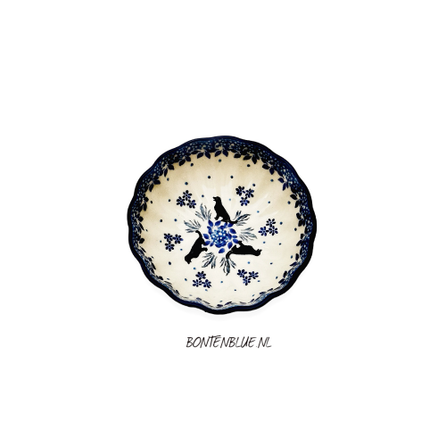 023 Bunzlau Ribbed bowl XS Ø 12,0 cm decor 2856X Dog 023 Bunzlau Ribbed bowl XS Ø 12,0 cm decor 2856X Dog