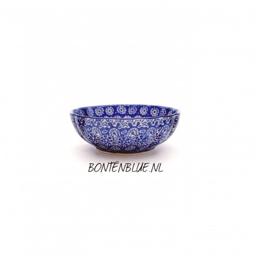 023 Bunzlau Ribbed bowl XS Ø 12,0 cm decor 884X Lace
