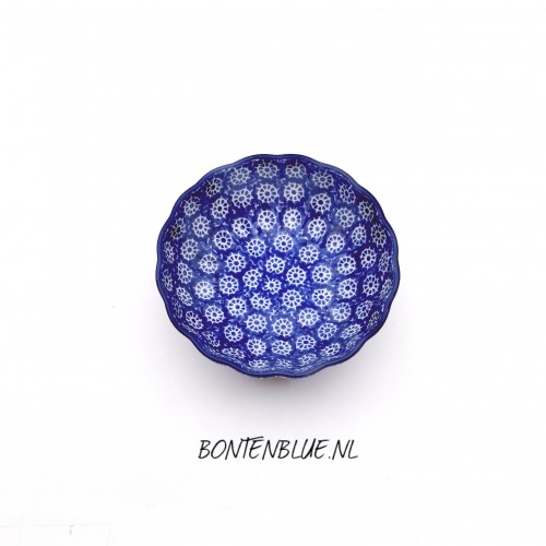 023 Bunzlau Ribbed bowl XS Ø 12,0 cm decor 884X Lace 023 Bunzlau Ribbed bowl XS Ø 12,0 cm decor 884X Lace