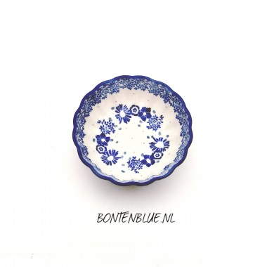 023 Bunzlau Geribbeld schaaltje XS Ø 12,0 cm decor 023 Bunzlau Geribbeld schaaltje XS Ø 12,0 cm decor