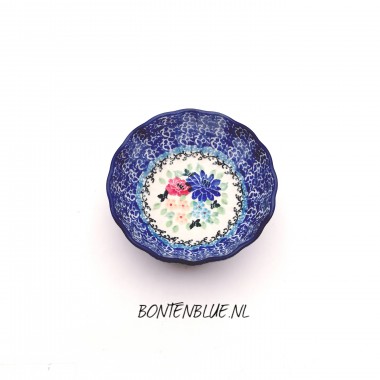 023 Bunzlau Geribbeld schaaltje XS Ø 12,0 cm decor 023 Bunzlau Geribbeld schaaltje XS Ø 12,0 cm decor
