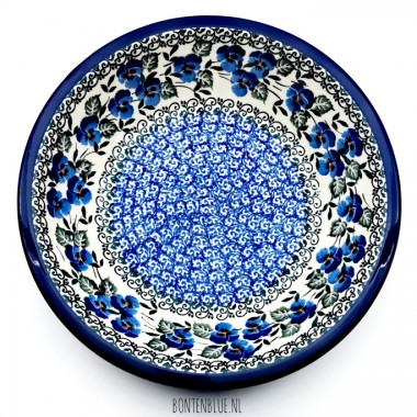 026 Bunzlau Pastabord Ø 21,5 cm decor 2273X Blue Violin