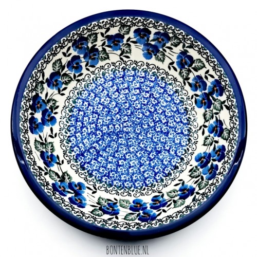 026 Bunzlau Pasta plate Ø 21,5 cm decor 2273X Blue Violin
