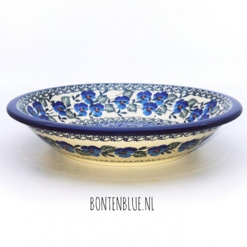026 Bunzlau Pasta plate Ø 21,5 cm decor 2273X Blue Violin
