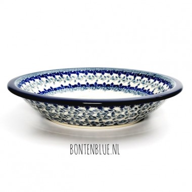 026 Bunzlau Pastabord Ø 21,5 cm decor Unikat 4830X