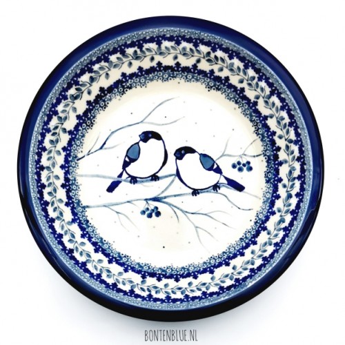 026 Bunzlau Pasta plate Ø 21,5 cm decor Unikat 4830X