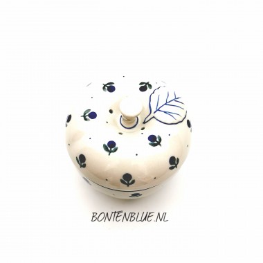 034 Bunzlau Appelpot groot decor 135X Blue Berry 034 Bunzlau Appelpot groot decor 135X Blue Berry