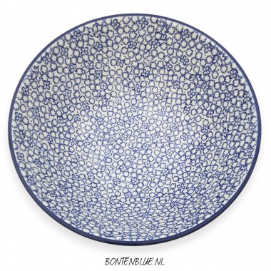 055 Bunzlau Nest schaal XXL Ø 27,5 cm decor 3355X 055 Bunzlau Nest schaal XXL Ø 27,5 cm decor 3355X