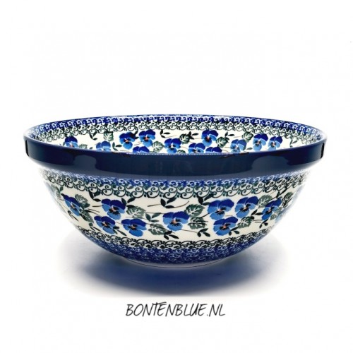 056 Bunzlau Original bowl XL Ø 23,5 cm decor 2273X Blue Violin
