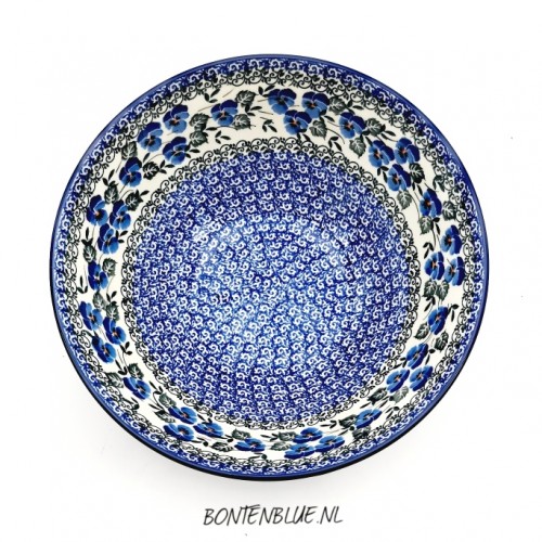 056 Bunzlau Original bowl XL Ø 23,5 cm decor 2273X Blue Violin