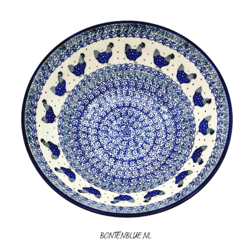 056 Bunzlau Original bowl XL Ø 23,5 cm decor 2597X Chicken 056 Bunzlau Original bowl XL Ø 23,5 cm decor 2597X Chicken