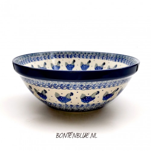 056 Bunzlau Original bowl XL Ø 23,5 cm decor 2597X Chicken