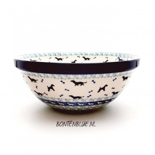 056 Bunzlau Original bowl XL Ø 23,5 cm decor 2680X dog