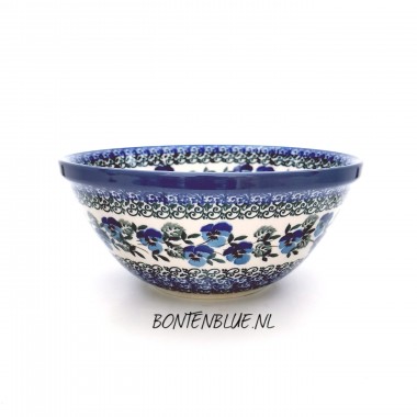 057 Bunzlau Nest schaal L Ø 20,0 cm  decor 2273X Blue Violin