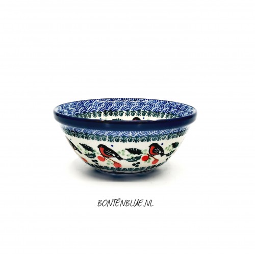 059 Bunzlau Nest schaaltje  S Ø 14,5 cm decor 1257X Kerst