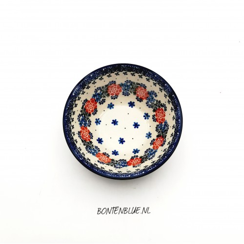 059 Bunzlau Nest schaaltje  S Ø 14,5 cm decor 1528X Double Delight