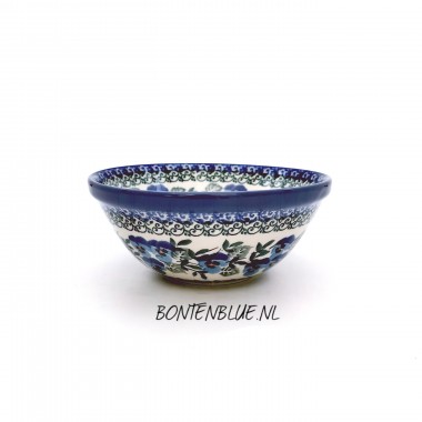 059 Bunzlau Nest schaaltje  S Ø 14,5 cm decor 2273X Blue Violin