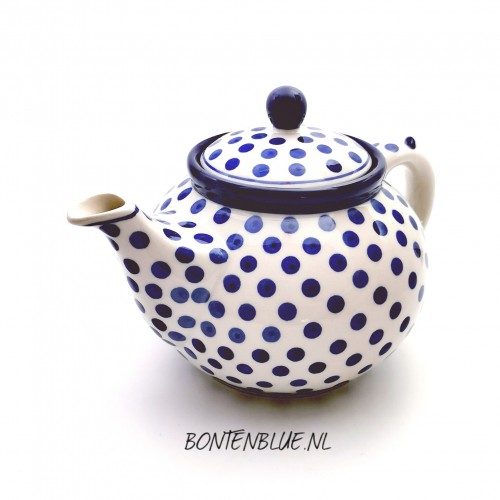 060 Bunzlau Teapot 1,2 Liter decor 61X Blue Dots