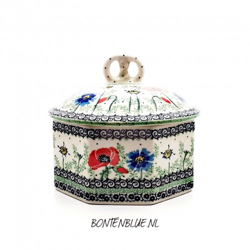064 Bunzlau Cookie jar 1,5 L decor Unikat 4968X
