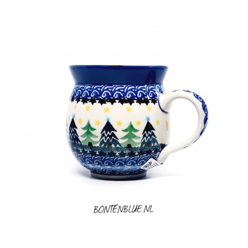 070 Bunzlau Farmers mug L 350 ml decor 1284X Kerst