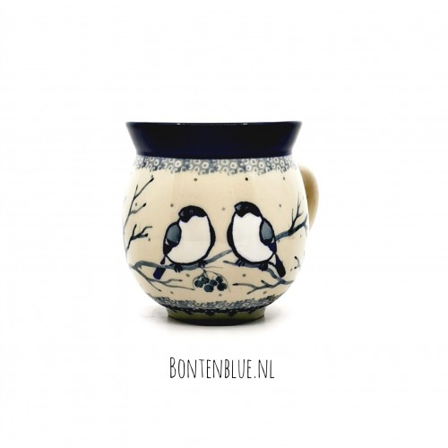070 Bunzlau Farmers mug L 350 ml decor Unikat 4830X