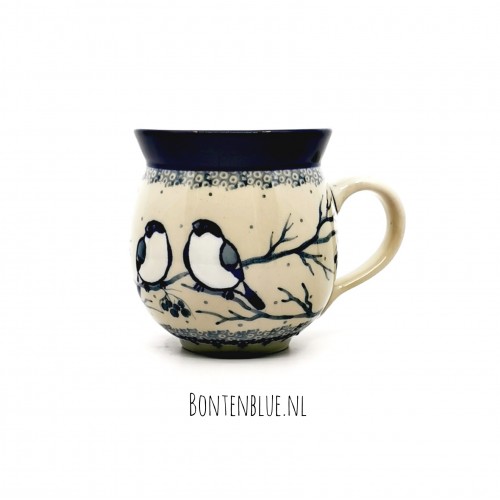 070 Bunzlau Farmers mug L 350 ml decor Unikat 4830X