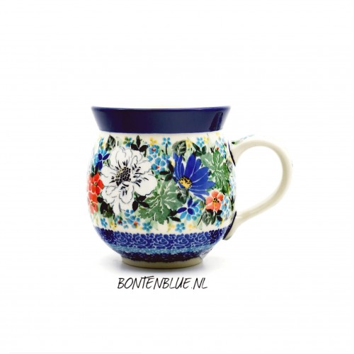 070 Bunzlau Farmers mug L 350 ml decor Unikat 5156X