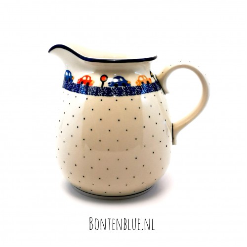 077 Bunzlau Jug 1,5 Liter decor 1121X Auto's